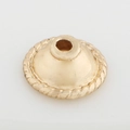 Goldfarbene Kegel-Perlenkappen mit Seilrand-Detail für DIY-Schmuckherstellung - Gold (a-H1) / 7.5mm