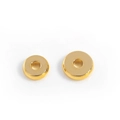 Separadores planos de latón chapado en oro para la creación de joyas DIY y pulseras - Grande 7x2mm / Dorado