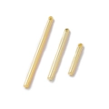 Polished gold plated cylindrical pendant charms in three sizes for DIY jewelry making - Large 2X35MM 1 Piece / Gold