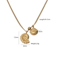 Detalles de colgantes de concha dorados con cadena de 45+5cm y peso de 2,9g - Collar de Concha