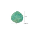 Macro shot of 16mm heart-shaped green natural stone pendant with smooth polished finish - Heart-Shaped Natural Stone Texture Style (3)