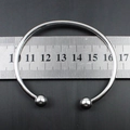 Bracciale a polsino in acciaio inossidabile su righello con diametro interno di 6,5 cm - Diametro Esterno 65mm (YB-219)