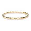 Minimalist faceted hematite beaded bracelet with 14K gold-plated stretchy finish - Gold 4mm