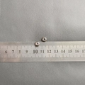 Detailed scale measurement of polished stainless steel beads with 2mm center hole - Spacing Bead (7x3.5x1.8mm) / 2 Pcs/Set / Steel