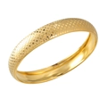 Lussuoso bracciale in acciaio inossidabile placcato oro 18K con motivi a quadrifoglio - Stile Cavo Geometrico Oro (MXB155G)