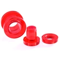 Transparente hellrote Acryl-Ohr-Plugs mit Schraubgewinde für Körperpiercings - US 2 / Rot