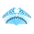 Himmelblaues Acryl-Piercing-Set mit Dehnstäben und Spiral-Ohr-Expandern für Tunnel - Seeblaues Set