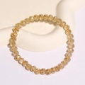 Funkelndes champagnerfarbenes Kristallperlenarmband für einen eleganten Look - Champagnergold