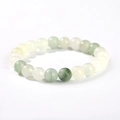 Pulsera artesanal de piedras naturales de 8mm con cuentas de turmalina y jade - Verde Tianshan