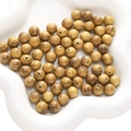 Gepolijste houten kralen van Thuja met nerf voor het maken van DIY-sieraden - 10mm (30 stuks/pak) / Gouden sandelhout