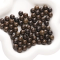 Gepolijste donkerbruine sandelhout kralen met natuurlijke nerf voor DIY-sieraden - 10mm (30 stuks/pak) / Donker Hout