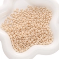 Perles de rocaille en verre crème 5x5mm pour la création de bijoux DIY et l'artisanat - 450g/Paquet (Environ 4500 Pcs) 5x5mm, Trou ~1mm / Abricot