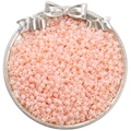 Light pink 4mm glass seed beads for DIY jewelry making in a round decorative dish - Orange Yellow(NB5)