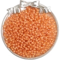 Perline in vetro sfaccettato arancione 4mm in vassoio argento per gioielli fai da te - Confezione da 10g / Arancione