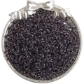 Perline di vetro viola scuro sfaccettate per la creazione di gioielli fai da te - Confezione da 10g / Nero Navy