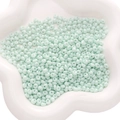 Mint green 5x5mm glass seed beads in a ceramic tray for DIY jewelry making crafts - 450g/Pack (Approx. 4500 Pcs) 5x5mm, Hole ~1mm / Light Cyan