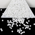 Λευκές γυάλινες χάντρες 2-3mm σε δίσκο για DIY κατασκευή κοσμημάτων και κέντημα - 2mm 450g/Πακέτο Περίπου 30000τμχ / Λευκό