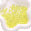 Pale yellow translucent peanut-shaped acrylic beads for DIY jewelry and bracelets - 3x6mm 10g/Pack About 260pcs / Transparent Yellow