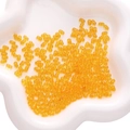 Semi-transparent yellow 3x6mm acrylic peanut beads for DIY jewelry and crafts making - 3x6mm 10g/Pack About 260pcs / Transparent Orange