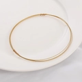 Collana di filo di perline placcato oro 18K con design a fili metallici avvolti - Placcato Oro 18K 5m/Rotolo / 0.7mm