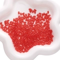 Translucent red acrylic peanut-shaped beads for DIY jewelry and handmade bracelets - 3x6mm 10g/Pack About 260pcs / Transparent Red