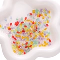 Colorful 3x6mm acrylic peanut beads in transparent finish for DIY jewelry making - 3x6mm 10g/Pack About 260pcs / Transparent Random Mixed Colors