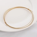 Filo intrecciato placcato oro 18 carati per creazione di gioielli fai-da-te e accessori - Placcato Oro 18K 5m/Rotolo / 1mm
