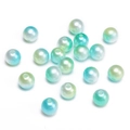 Pastel blue and mint green ABS faux pearl round beads for DIY jewelry making - 4mm 300 Pcs / Sky Blue Series