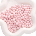 8/10mm light pink matte acrylic round beads for DIY handmade jewelry and phone straps - 8mm 100 Pcs / Light Pink
