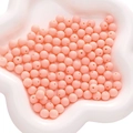 Matte peach pink 8mm acrylic frosted round beads for DIY handmade jewelry crafting - Creamy Green