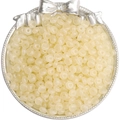 Flat light yellow translucent glass abacus beads for handmade DIY jewelry in silver tray - 3x6mm (Approx. 50 Pieces/Pack) / Waxy Yellow