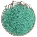 Translucent sea green glass abacus beads for DIY handmade jewelry crafts - 3x6mm (Approx. 50 Pieces/Pack) / Jade