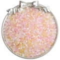 Perles en verre œil de chat macaron 4mm rose et jaune pour création de bijoux - Rose Pêche / 4mm Trou environ 1mm 10g/Paquet