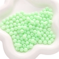 Pastel mint green frosted acrylic round beads for DIY jewelry and bracelets making - Mint Green