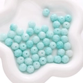 Perles lotus en résine bleu clair pour fabrication de bijoux DIY et bracelets faits main - Lotus (11mm) / 2 Pièces/Paquet (Trou env. 1,5 mm) / Bleu clair