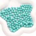 Matte tiffany blue 10mm acrylic frosted round beads for DIY bracelet jewelry making - Malachite green