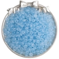 Light blue translucent abacus beads for DIY bracelets and jewelry making crafts - 3x6mm (Approx. 50 Pieces/Pack) / Lake Blue