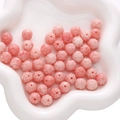 Pink resin lotus carved beads for DIY handmade bracelets and necklaces jewelry making - Lotus (11mm) / 2 Pieces/Pack (Hole Approx. 1.5mm) / Pink