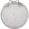 Iridescent clear glass beads for DIY jewelry making displayed on a silver tray - 10g/Pack (2x4mm) / Transparent Colorful