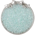 Iridescent mint green glass seed beads for DIY jewelry making on a silver tray - 10g/Pack (2x4mm) / Light Blue