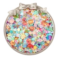 Paillettes colorées de formes variées comme des étoiles et des cœurs dans un plateau - Style Formes Mixtes / 20g/Paquet (3-10mm) / Couleurs Mélangées Aléatoires