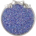 Iridescent lavender blue glass seed beads for DIY jewelry making in decorative tray - 10g/Pack (2x4mm) / Sapphire Blue