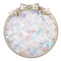 Paillettes irisées en forme d'étoile et de cœur sur un plateau doré pour DIY - Style Formes Mixtes / 20g/Paquet (3-10mm) / Transparent