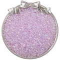 Iridescent light purple 2mm glass seed beads in a decorative silver frame for DIY jewelry - 10g/Pack (2x4mm) / Light Purple
