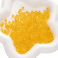 DIY 2x4mm transparent yellow glass rondelle beads in a white star-shaped tray - 2x4mm (20 Pieces/Pack) / Yellow