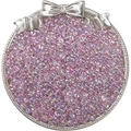 Pink AB iridescent glass seed beads for DIY jewelry making displayed in a decorative bowl - 10g/Pack (2x4mm) / Phoenix Purple