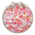 Mixed shape colorful sequins with laser holographic effect for DIY crafts and nail art - Mixed Shapes Style / 20g/Pack (3-10mm) / Red