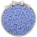 Perles de rocaille bleu clair de 5mm pour bijoux DIY sur un plateau en argent - 10g/Paquet (env. 60 pièces) / Bleu lac