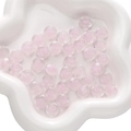 Pink polka dot glass wheel beads for creative DIY bracelet jewelry making kits - 1 Piece/Pack (Approx 12x8mm) / Pink