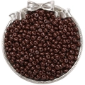 Perles d'abaque de 5mm en verre marron foncé brillant pour bijoux faits main - 10g/Paquet (env. 60 pièces) / Marron